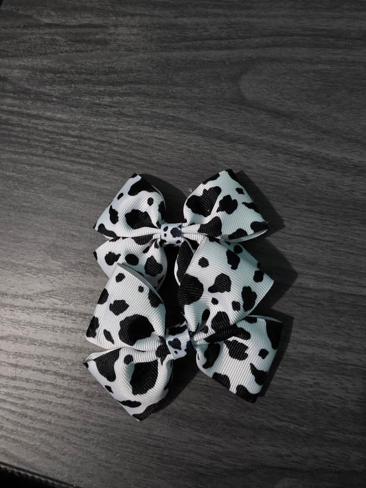 Cow Print Bow