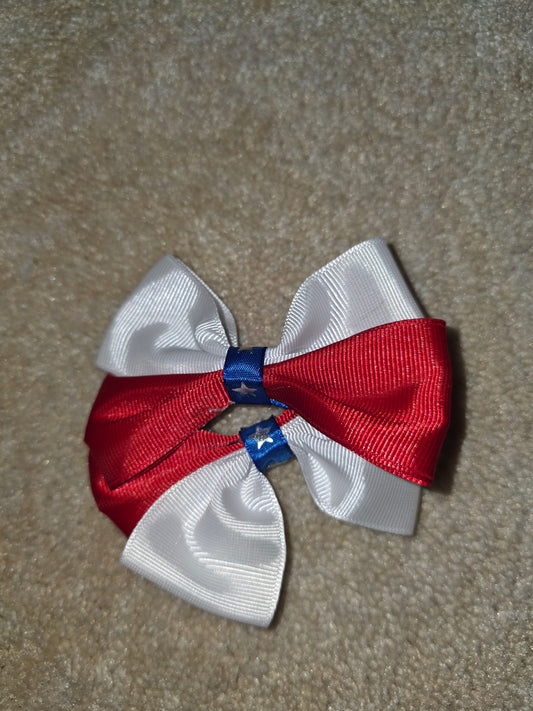 Red,White and Blue Bows