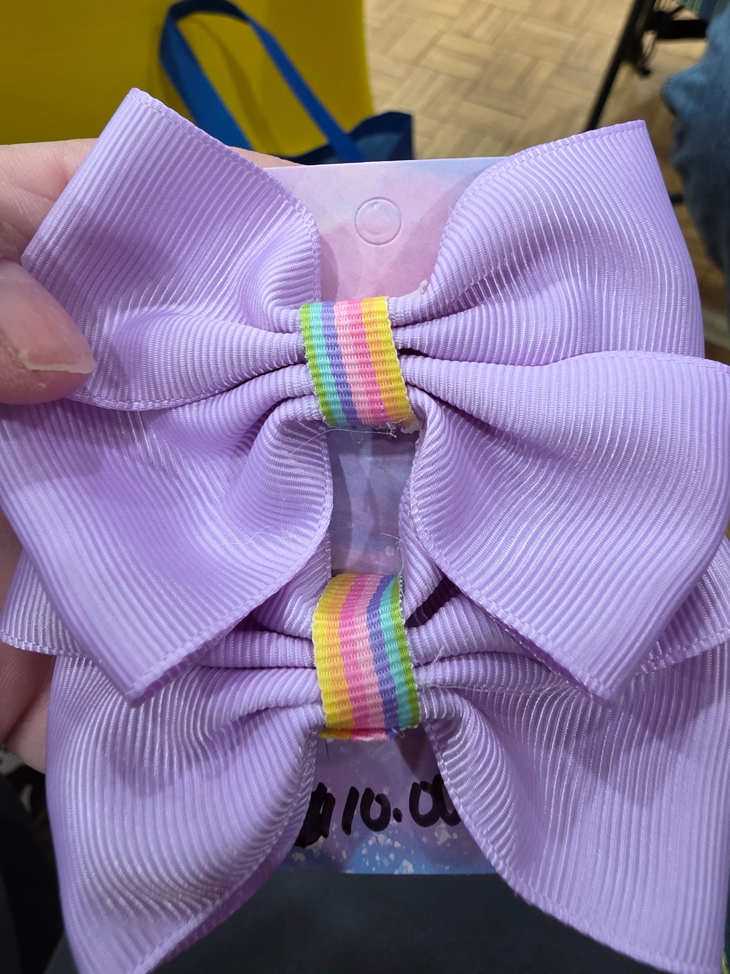 Purple and Rainbow Bows